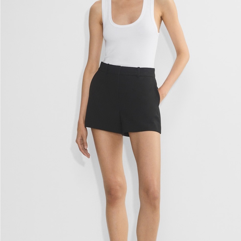 Aritzia Babaton High Waist Black Women's Shorts